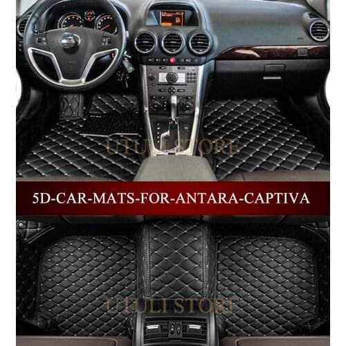 Leather Car floor mats for VAUXHALL Opel Antara Zafira / Chevrolet Captiva custom fit all weather carpet floor foot mats