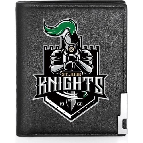 Retro Knights Leather Men Wallet Classic Credit Card Holder Short Purse