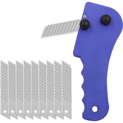Burr Trimming Knife Cutter Kit 1PC Scraper+10pc Blades Copper Tube Wood Reamer Burr Edge Deburring Neaten Scraper Hand Tools Set