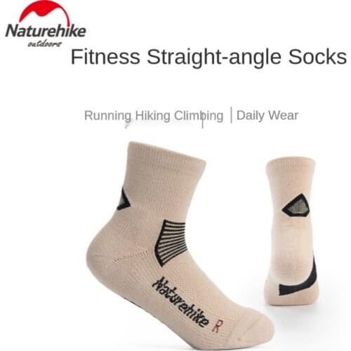 Naturehike 2 Pairs Quick-drying Fitness Right-angle Socks Wear-resistant And Breathable Sports Socks Moisture Wicking Socks Cool