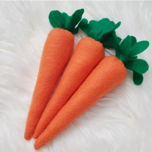 Non Woven Carrot Easter Decorations Carrot Party Decorations Artificial Carrot Fruits Easter Toys Gift Garden Decoration