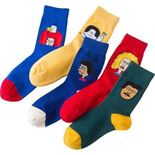 New Design Cute Funny Socks Crew Woman Tube Sock Soft Men Cartoon Socks
