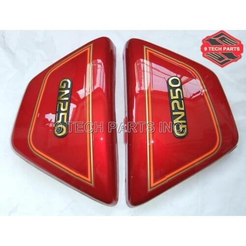 Right & Left Frame Side Covers Panels GN 250 GN250 Red Color