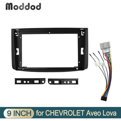 Radio Fascia for Chevrolet Lova Captiva Gentra Aveo Epica 2006 9 inch Bezel Dashboard Installation Install Refit Trim Kit