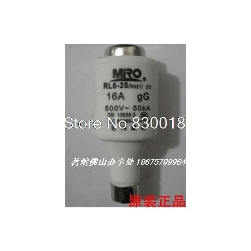 MRO Mingrong R021 Spiral Fuse RO21 R021 RL6 RL93 5SB 16A ~ 25A-100pcs/lot
