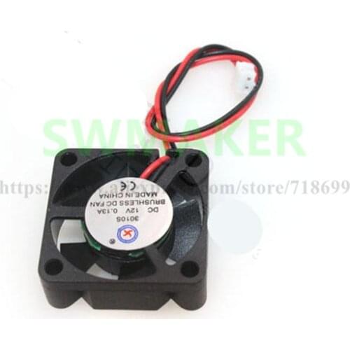 Super mini DC Brushless 12V 30*30*10mm 3cm 3010 0.13A cooling fan for 3D printer accessories