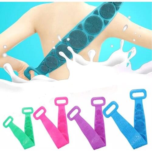 Ashowner Body Sponge Silicone Brush Bath Towel Bath Gel Bath Cleansing Skin Brush Massage Bath Exfoliating Skin Cleansing Brush