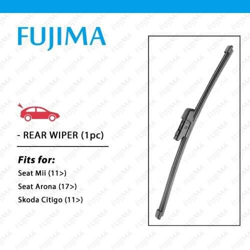 Rear Wiper Blade for Seat Mii Seat Arona Skoda Citigo, 10" 250mm Back Windscreen Wipers