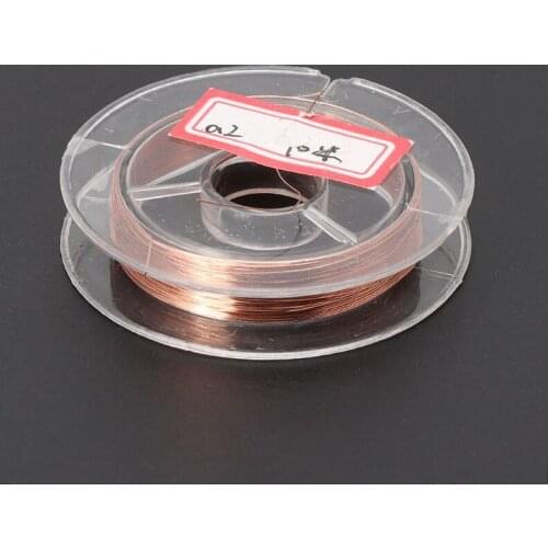 1 Roll 10 Meters Dia.0.2/0.3/0.4/0.5/0.6/0.8mm T2 Copper Wire Line DIY Materials 40JA