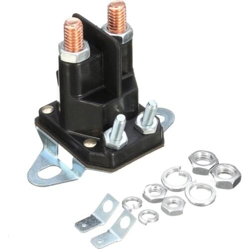 12V Universal 4 Poles Starter Solenoid Relay Switch Replace for MTD Lawnmower Stable performance and high reliabilityreliability