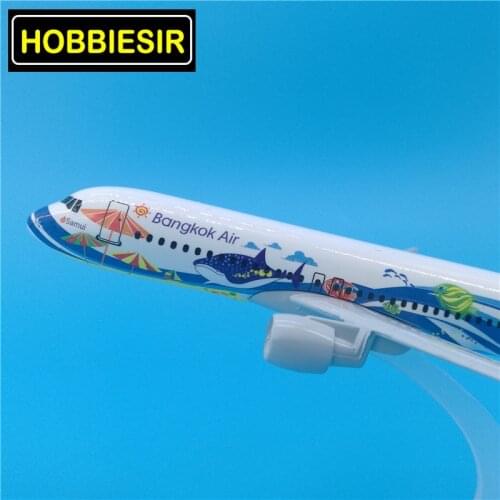 16CM Plane 1:400 landing gear Aircraft Airbus A320-200 model Thailand Bankok Fish airlines W base alloy airplane collectible Toy