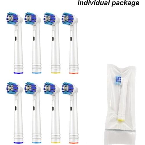 4pcs Oral B Electric Toothbrush Replacement Brush Heads Individual Package Extra Soft Bristles OC18 D8011 D9525 D25 D30