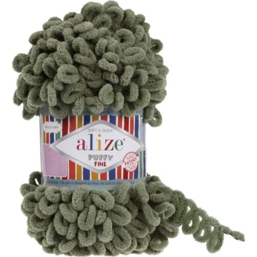 5 Pieces Alize Puffy Fine 100g No Needles No Hook Finger Crochet Amigurumi Easy Knitting Velvet Plush Chunky Soft Baby Blanket