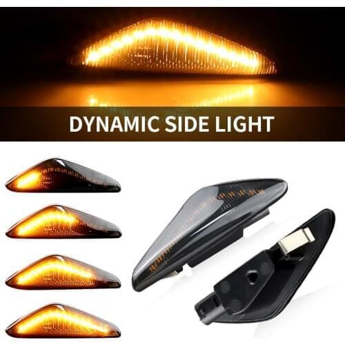 For BMW X3 F25 X5 E70 X6 E71 E72 2008-2014 Car Accessories LED Dynamic Turn Signal Blinker Side Marker Fender Indicator Light