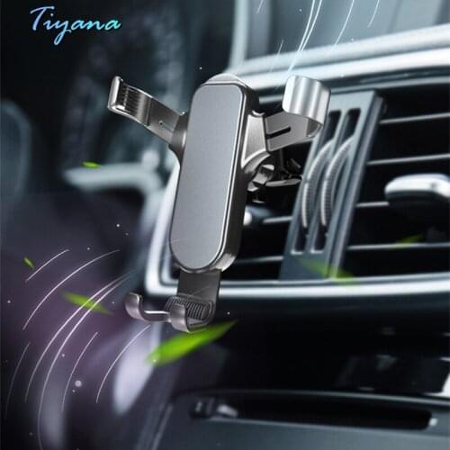 3 In 1 Car Safety Escape Hammer Gravity Bracket GPS Navigation Installed Conditioner Vent Car Mobile Phone Holder Support 5