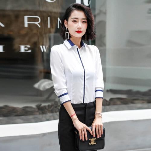 Plus Size 5XL Femme Blouses Tops Fashion Autumn White Shirts Women Long Sleeve Blouse Korean Woman Office Lady Clothes Femininas