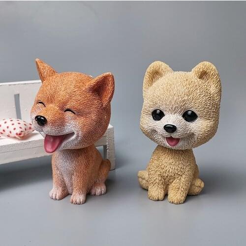 DW0261 PRZY Hiromi Akita Dog Candle Moulds Soap Molds 3D Dog Mold Silicone Puppy Mold Clay Resin Moulds