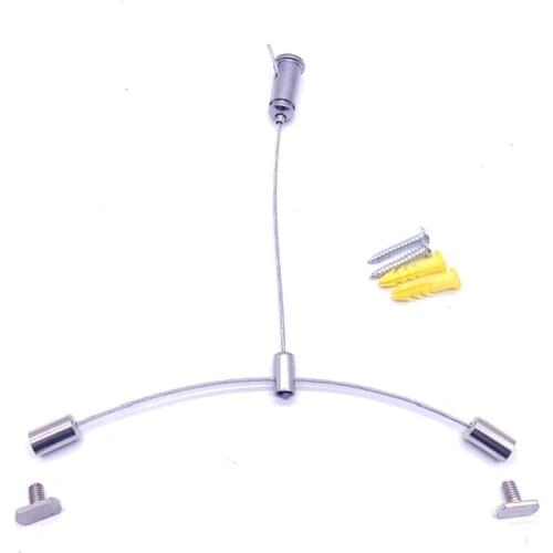Main line 1m linear lamp aluminum slot lamp slider lock Office lighting hanging light Steel wire rope