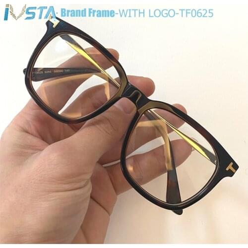 IVSTA Top Quality TF0625 with Logo Cat Eye Prescription Eyewear Lady Retro Luxury Brand Designer with Box Myopia Glasses Women