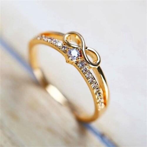 Exquisite Romance Trendy Jewelrydiamond Jewelry Rings for Women Symbol of Eternal Love Jewelry Engagement Fine Rings for Women