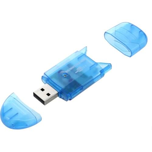 SD HC Card Reader Blue USB Key Format