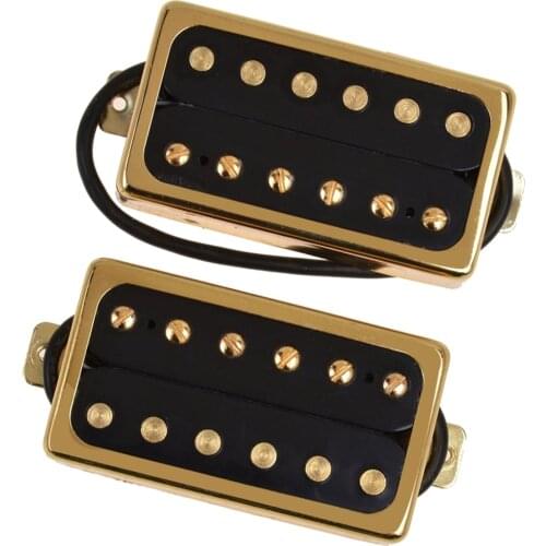 Premium Electric Guitar Pickups Humbucker Double Coil Pickup Set, 6 Strings, Black