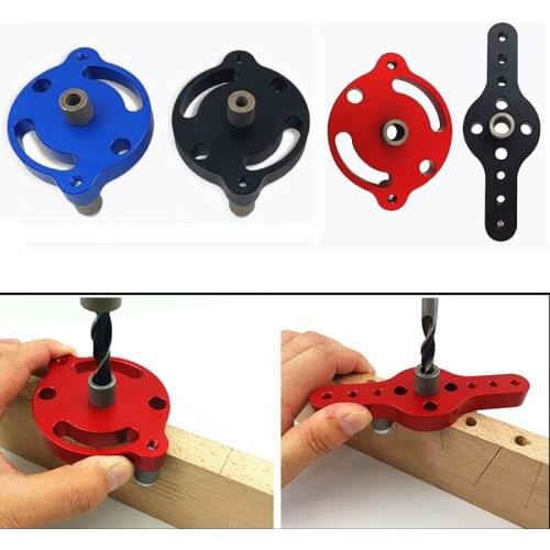 ZK30 Vertical Pocket Hole Jig 6/8/10mm Woodworking Drilling Locator Wood Dowelling Self Centering Drill Guide Kit Hole Puncher