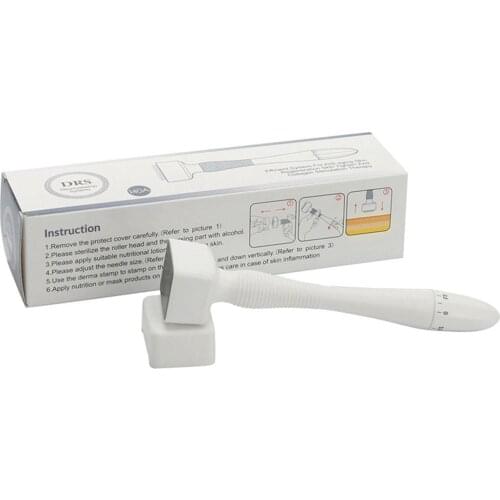 Adjustable Needle Length DRS 140A Stainless Steel Microneedling Derma Stamp Microneedle Skin Care Anti Hair Loss Acne Spots Scar