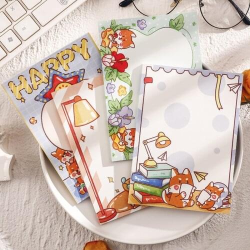 New 2020 Kawaii Christmas Series Puppy Memo Pads Creative Notebook Stationery Self-Adhesive Pepalaria Office stationery Supply