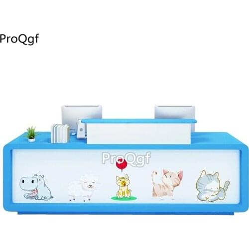 Prodgf 1 Set blue world 260cm length Reception Desk Table