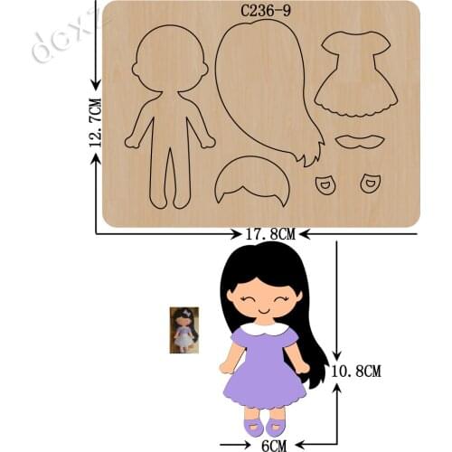 New girl Wooden die Scrapbooking C-236-9 Cutting Dies Compatible with most die cutting machines
