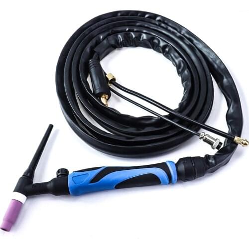 WP26V TIG Torch GTAW Gas Tungsten Arc Welding Torch A-200 Valve Argon 4m 13ft Air Cooled Torch of 150-300A TIG Welding Machine