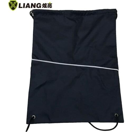 XuanLiang Reflective polyester backpack rope reflective backpack sports bag fitness bag travel belt bag waterproof quick dry