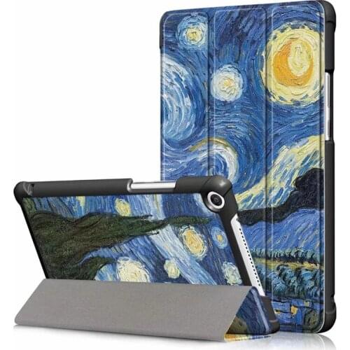 PU Leather Smart Case For Huawei Honor Tab 5 8.0 JDN2-W09 JDN2-AL00 Tablet Cover For Huawei Honor Pad 5 8-inch+screen protector