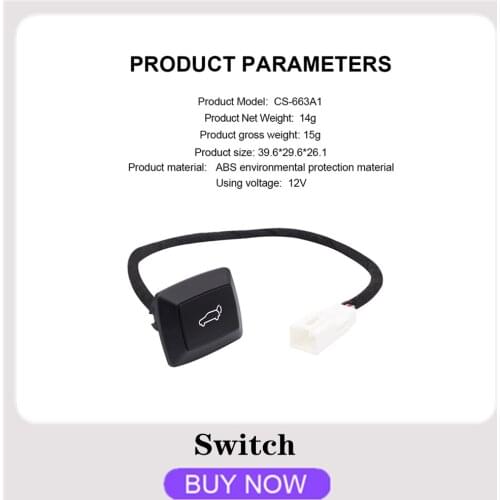 Universal Car Electric Tailgate Trunk Release Switch Car Trunk Switch Tailgate Trunk Switch Button Car Styling Auto Accessories