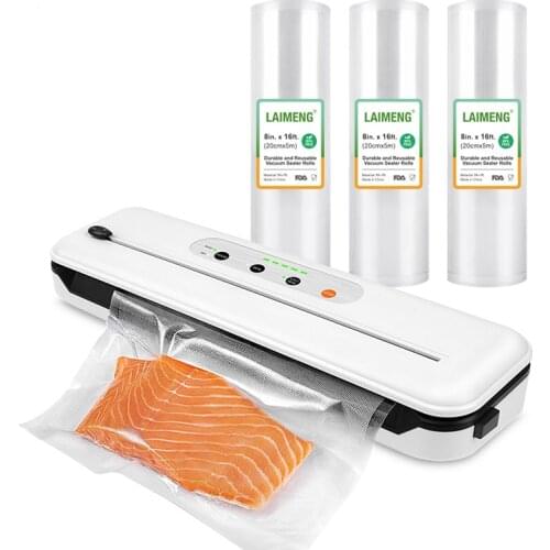 YUMYTH Vacuum Packing Machine with BPA-free Vacuum Bags Rolls Food Vacuum Sealer Saver Storage Sous Vide Bags T282