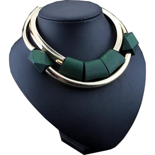 African Vintage Style Gold Necklace Commemorative Party Jewelry Accessories Timber Jewelry Charm Women Exaggerated Big Necklace