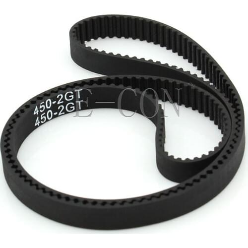 1pcs/lot 450-GT2 Loop Timing Belt Width 6mm GT2 Belt Rubber Fiberglass Inner Length 450mm 225 Teeth for GT2 Timing Pulley