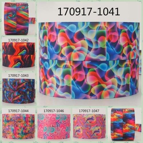 10yards -different sizes -Irregularity pattern ribbon printed Grosgrain ribbon 170917