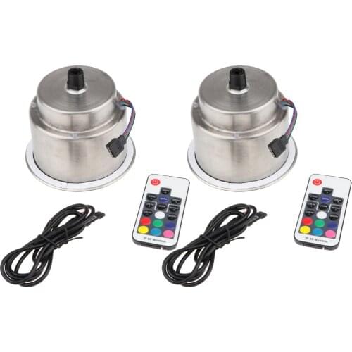 MagiDeal 2x Stainless Steel Cup Drink Holder 12V 14 LED Marine Boat Car Truck RV