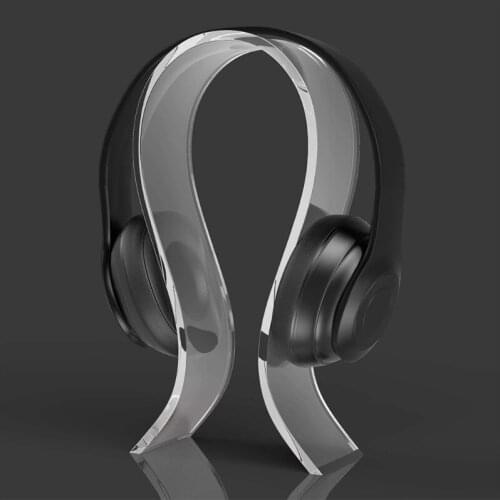 Acrylic Headphone Stand Display Headset Hanger Suitable for All Headphone Sizes B03C