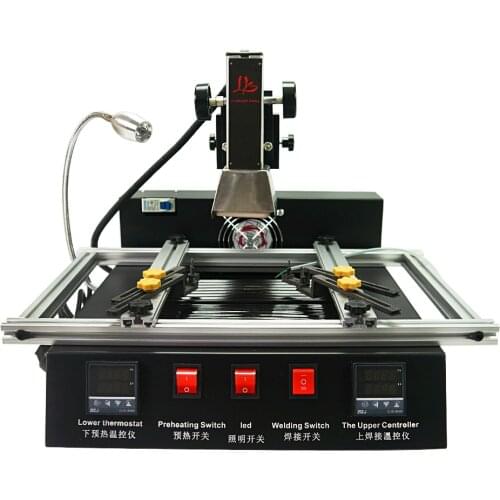 Hot Air Smd Soldering Station Bga Rework Station Ir Model Ly M770 220V 2 Zones Manual Operation 1900W Automatic
