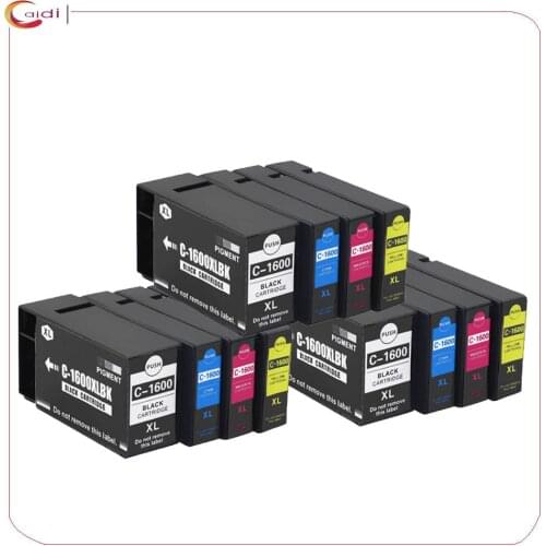 12 pk Compatible ink cartridge PGI-1600XL for Canon MAXIFY MB2060 MB2160 MB2360 MB2760 ink cartridge Australian printer