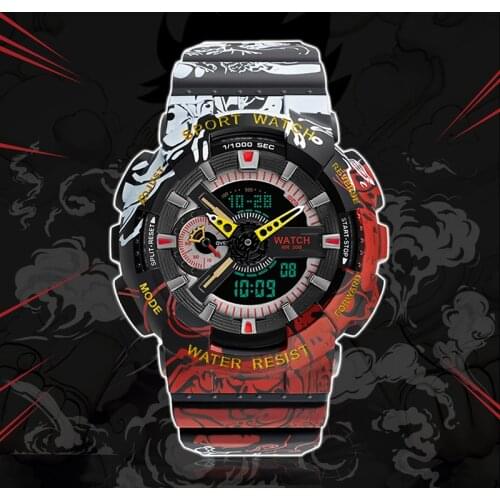 Digital Sport Watch Men Luxury Fashion Sport Waterproof Clock SANDA Mens Dress Watches Luminous Alarm Clock Hours 2021 New