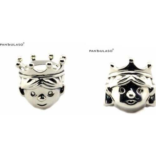 Precious Prince & Princess Charm Silver Original Beads For Jewelry Making For European Woman Bracelets DIY Sterling Silver Beads