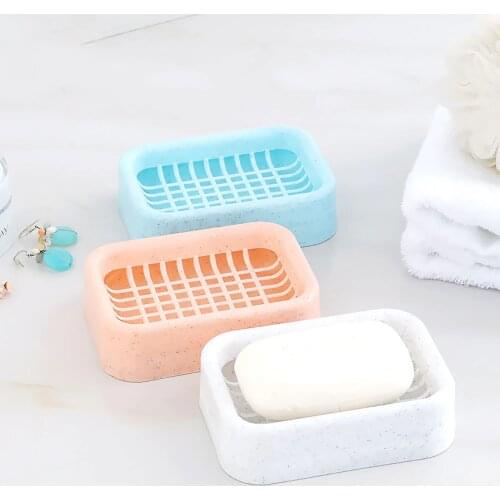 Double-layer Soap Holder Bathroom Accessories Plastic Shower Soap Dish Non-slip Draining Tool Drainage Soap Box