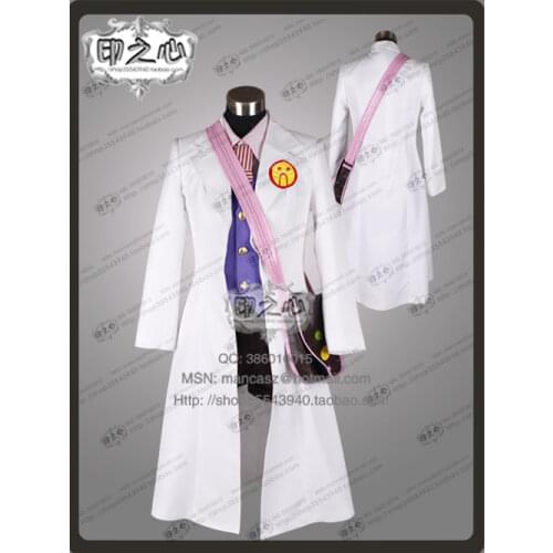 Phoenix Wright 4 Ace Attorney Akane Houzuki Ema Skye Clothing Gyakuten Saiban Cosplay Costume with bag 11