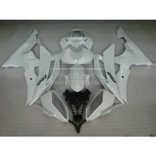 Injection mold ABS aftermarket sets For YAMAHA YZF R6 2008 2009-2013 2014 fairings YZFR6 08-14 white black fairing kit JL70