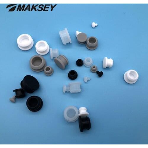MAKSEY Silicone rubber stopper Electroplateing Blasting Painting masking 7.5mm 8mm 8.5mm 9mm 9.5 Anti-dust sealed o ring gasket