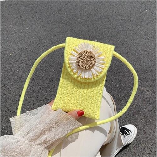 Mini Bag Womens Bag 2021 Summer New Trendy One-shoulder Stiletto Bag Fashion Woven Mobile Phone Bag